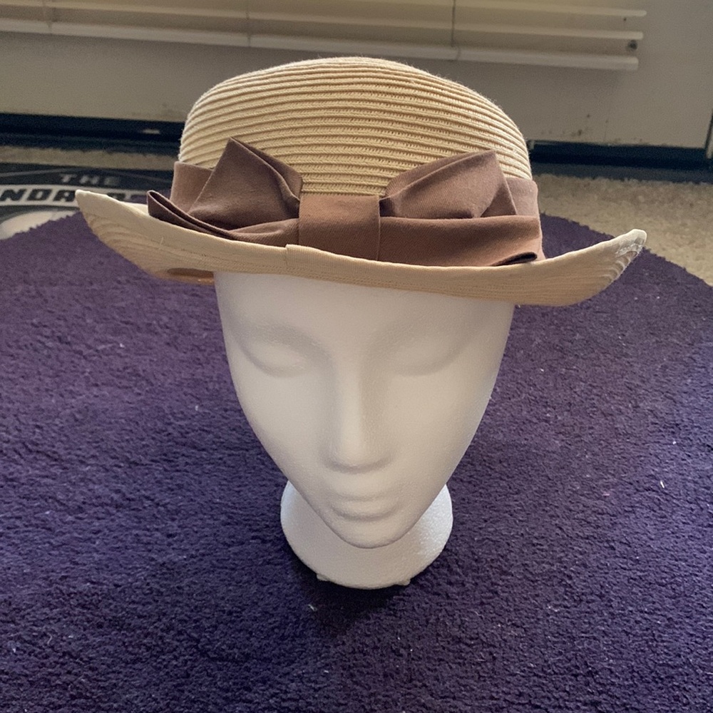 Kallina Straw Hat with Brown Band